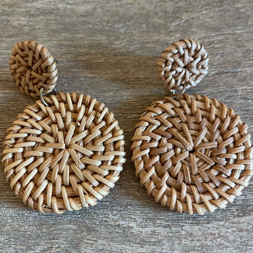 Woven Natural Earrings